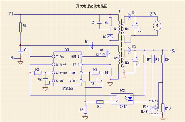 电路易损坏元件为开关管,当其损坏后,r4因受冲击而阻值变大或断路.