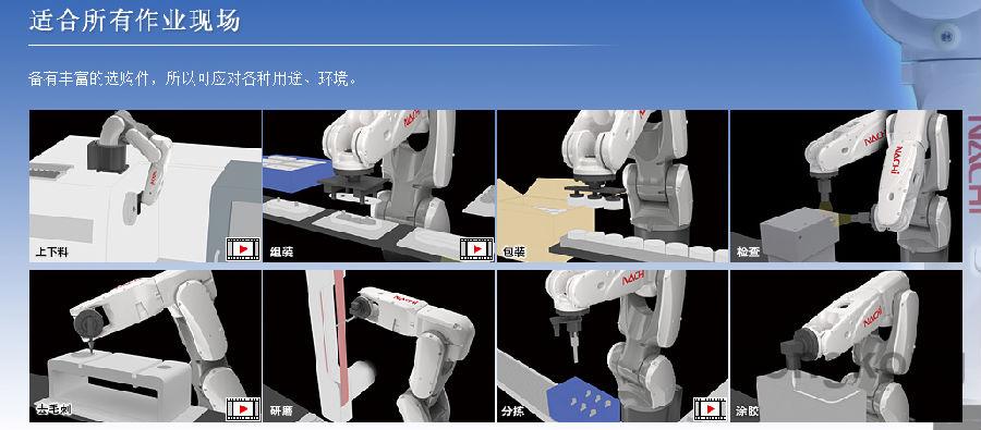 那智不二越 mz 工业机器人