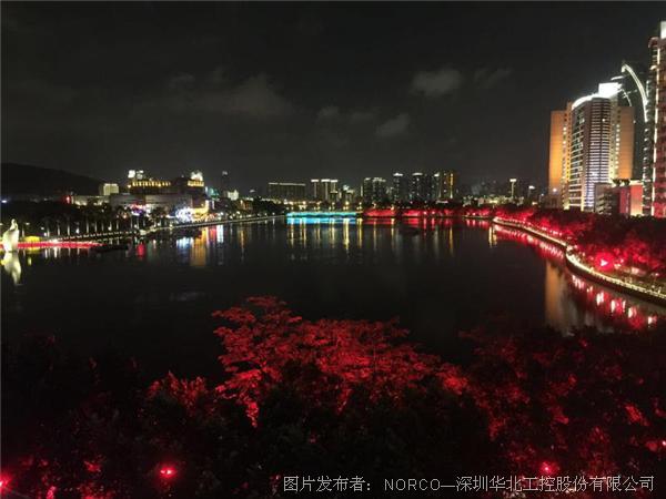 金光灿灿迎金砖,华北工控科技献礼厦门灯光秀