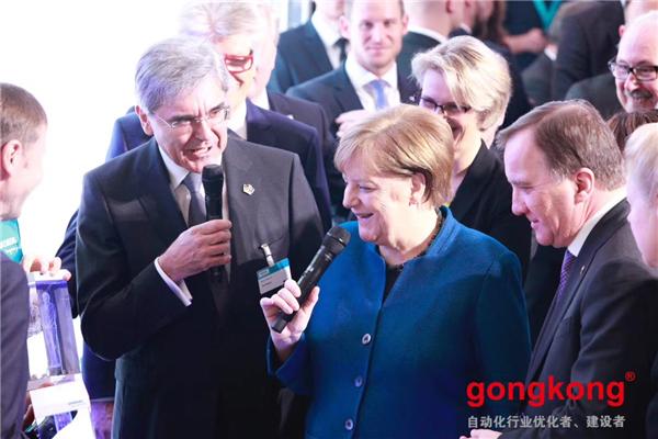 汉诺威工业展-德国总理参观西门子展台全程