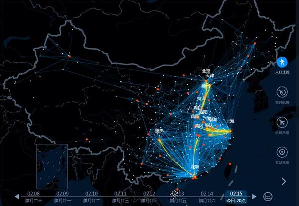 有意思的中国春运迁徙图,看看你属于哪条线路的