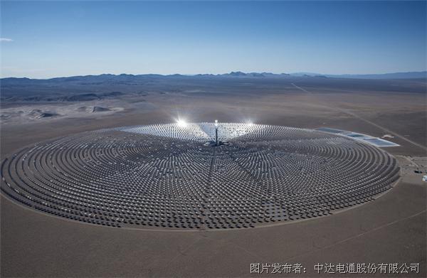 台达为美国内华达州新月沙丘聚光型太阳能发电厂提供追日方案